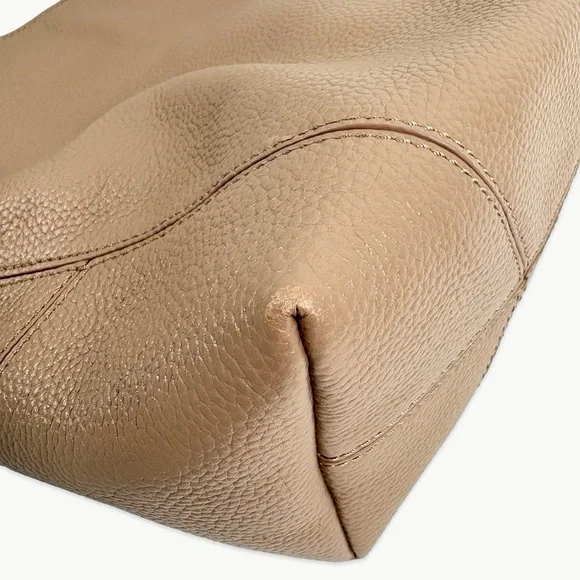 Aspinal of London Pebble Leather Hobo Shoulder Bag | Soft Taupe | Discontinued - Picture 5 of 16